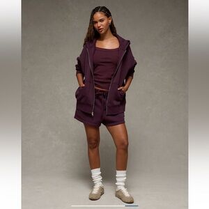 Aerie Women's Purple Hoodie by Aerie Size Large